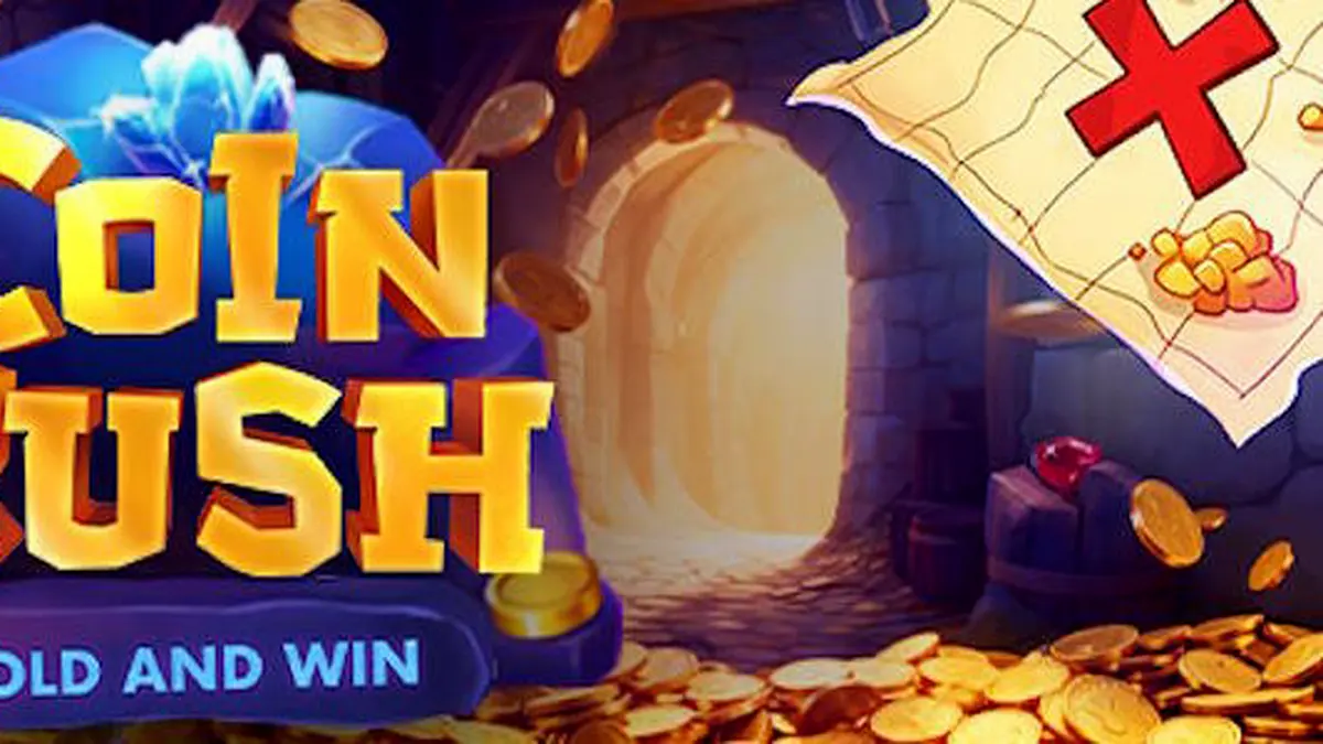 Tampilan visual slot Coin Rush dengan tema koin emas dan mekanik 3x3